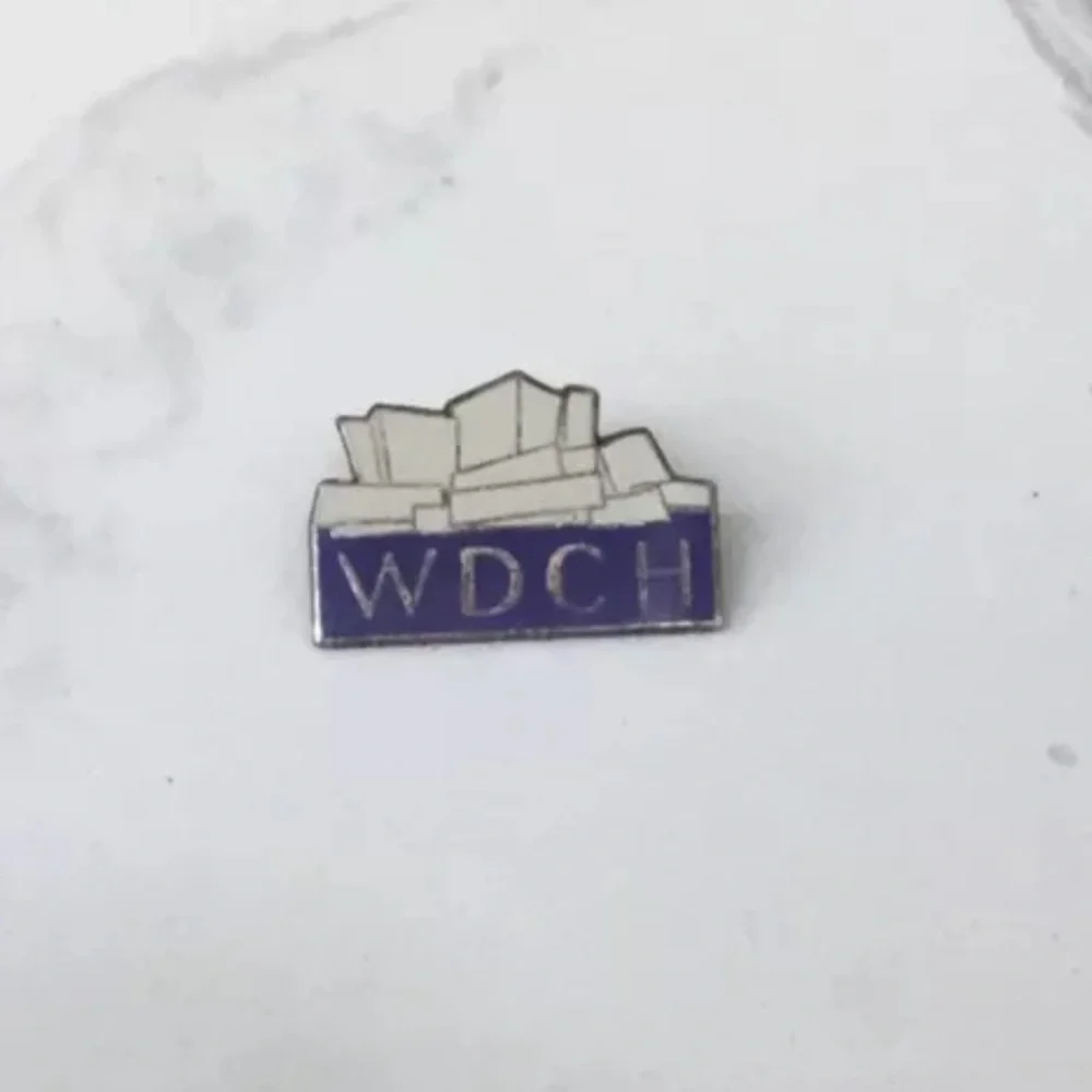 WALT DISNEY CONCERT HALL  WDCH Enamel Lapel Pin NO BACK Vintage
